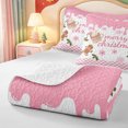 thumbnail image 4 of Manfei Xmas Holiday Season Quilt Full,Cute Christmas Bell Full Bedspread Sets,3pcs,1 Coverlet and 2 Pillowcases, 4 of 7