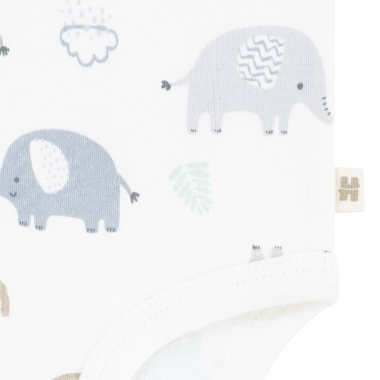 Huggies Baby Boy Organic Cotton Bodysuits, 3-Pack photo 4