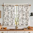 thumbnail image 1 of Cortinas Jinchan Floral Kitchen, 36 cm, lino, 2 paneles, 1 of 8