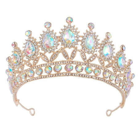 Rhinestones Tiaras Wedding Crown Women Birthday Tiara Chic Bridal Headpiece