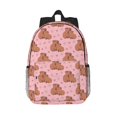 thumbnail image 1 of Lukts Heart Capybara Pattern 15 Inch Student Backpack, Waterproof Laptop Backpack with Adjustable Shoulder Straps, Lightweight Travel, Campus Backpack, Unisex, 1 of 6