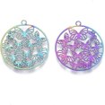 thumbnail image 2 of 5Pcs 201 Stainless Steel Filigree Pendants Jewelry Making Pendant Charms Ring with Butterfly for Women DIY Necklace Bracelet Earring Jewelry Craft Making 22.5x20.5x0.4mm Hole: 1.5mm, 2 of 2