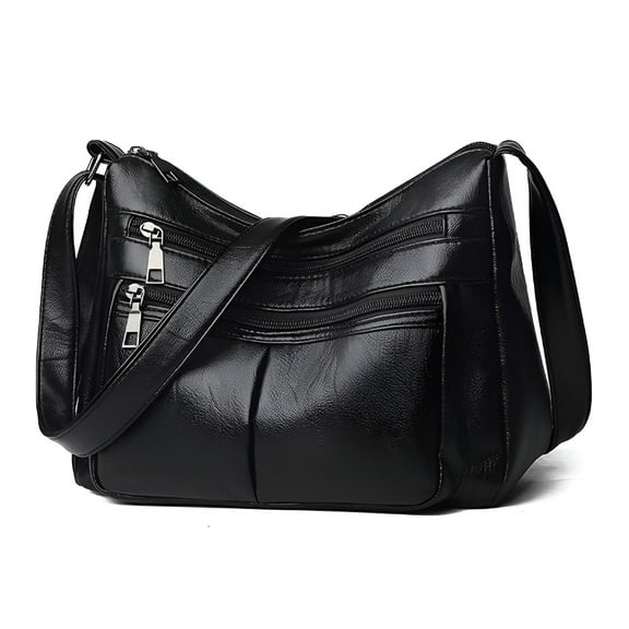 GASTROPOD Beach Purse Casual Leather Fashion and Retro Versatile Leather Bag Make Up Bag for Purses Womens Purses Medium Size with Outside Pockets