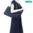 thumbnail image 2 of Pre-Owned Valentino Le Troisieme Mesh Canvas Tote Bag Black, 2 of 15