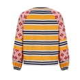 thumbnail image 7 of Wancir Long Sleeve Fall Tops Oversized 2024 Trendy Round Crew Neck Casual Striped Patchwork Womens Shirts Blouses, 7 of 7