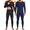 Black*Blue, variant on 2 Pack Thermal Underwear Long Johns for Men Fleece Lined Base Layer Tops and Bottoms Set Cold Weather Clothing Gear Winter Gift