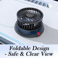 thumbnail image 2 of 5V USB Foldable Car Fan - Portable 360° Rotating Cooling Fan for Vehicles with 3 Adjustable Speed, 2 of 9