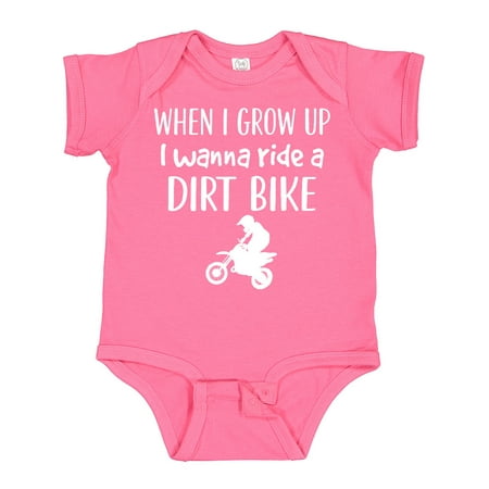 

Inktastic Dirt Biking Motocross Future Dirt Biker Gift Baby Boy or Baby Girl Bodysuit