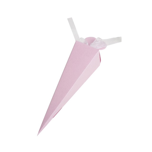 CAROOTU 50pcs Cones Favour Gift Box Long Triangles Shape Sweet Candy Box for Wedding Birthday Party