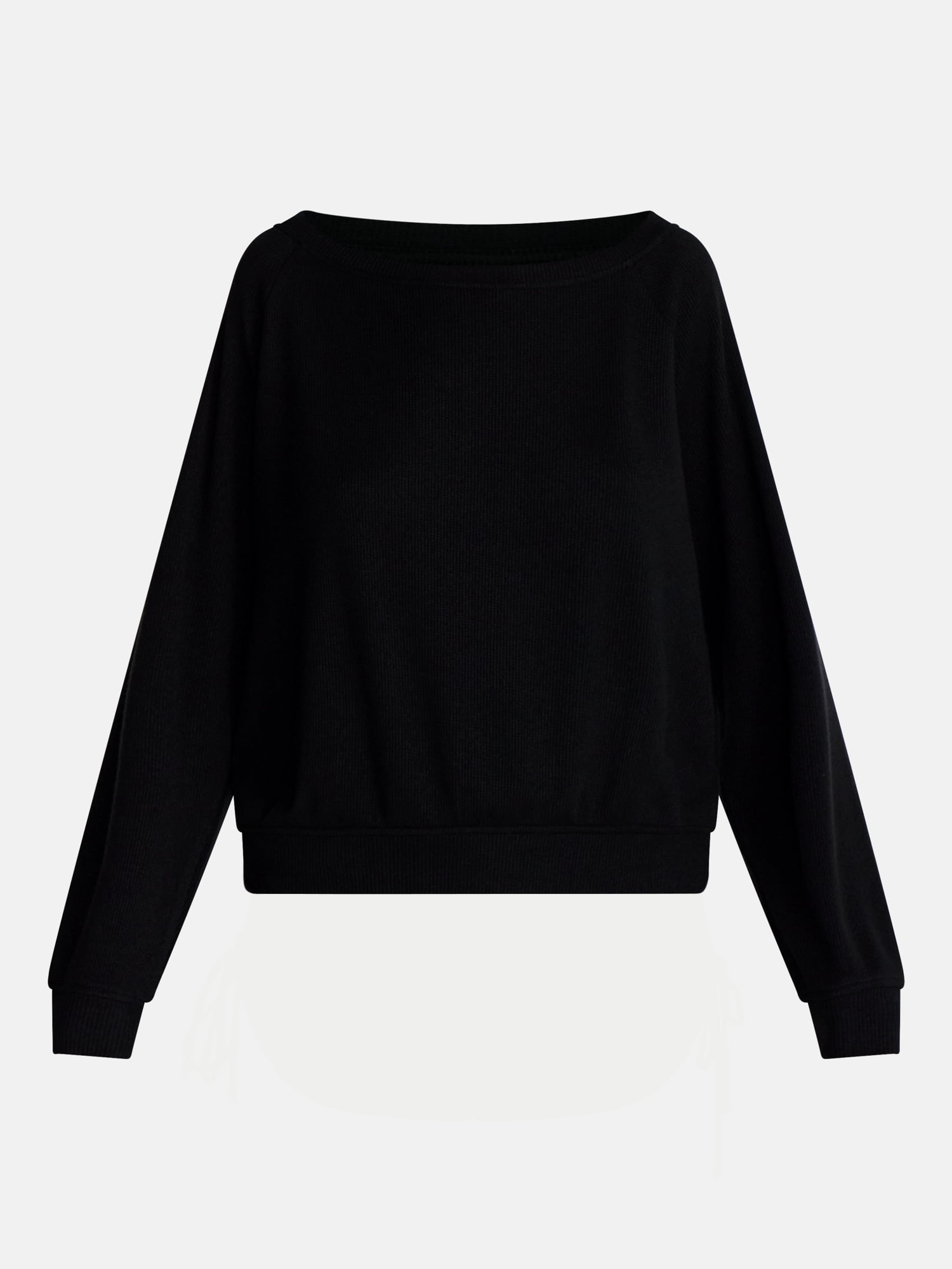 No Boundaries Waffle Knit Sleep Top, Women’s and Women’s Plus XS-2X