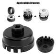thumbnail image 4 of MYG For Toyota For ​Lexus For ​Scion Oil Filter Cap Wrench Socket Remover Tool, 4 of 9