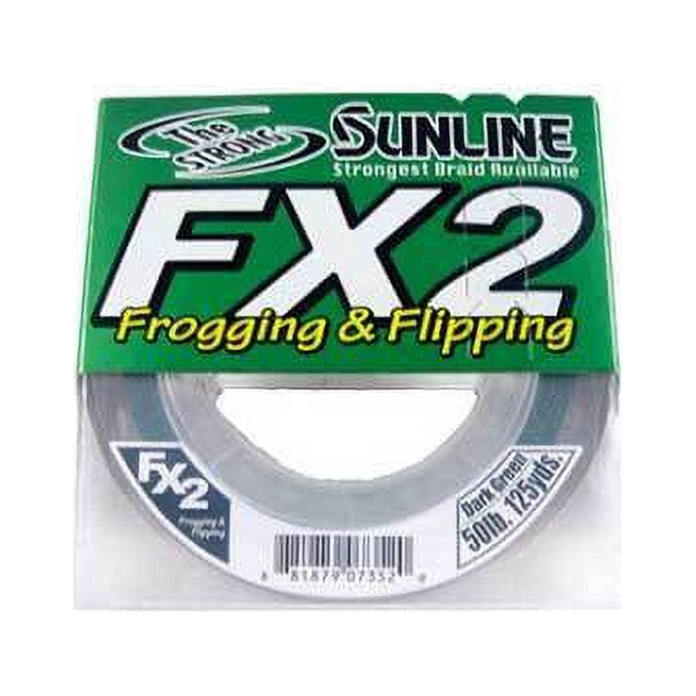Sunline 63039842 60 lbs 125 Yards Dark Green FX2 Braid Line