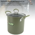 thumbnail image 4 of Deep Fryer Pan, Dishwasher Safe Oil Frying Pot Heat Resistant Anti Sticking 3L Transparent Cover Comfortable Grip Versatile with Filter Basket for Camping, 4 of 7