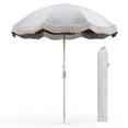 thumbnail image 2 of Costway Sombrilla de Playa de 210 cm con Flecos, Sombrilla Bohemia con Inclinación de Botón, Protección UPF 50+, Bolsa de Transporte, Sombrilla Exterior para Jardín, Césped, Terraza, 2 of 4