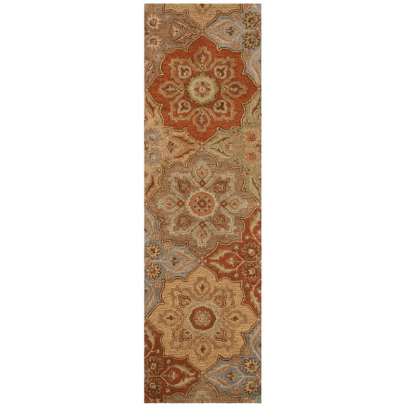 SAFAVIEH Heritage Katelynn Floral Wool Runner Rug, Multi, 2'3" x 8'