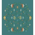 thumbnail image 3 of Ambesonne Floral Duvet Cover Sets, Ornate Flowers, 2-Twin, Teal Dark Orange, 3 of 4
