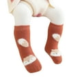 thumbnail image 3 of Ketyyh-chn99 Girls Socks Baby Fashion Crew Cotton Socks Brown,S, 3 of 5