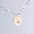 thumbnail image 5 of Rose Gold Hammered Layered Coin Disc Medical Caduceus Necklace Simple Delicate Minimalist Pendant (Medical Caduceus Pendant | Rose Gold-filled), 5 of 8