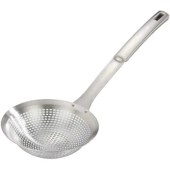 Skimmer Ladle Skimmer Spoon 304 Stainless Steel Skimmer 14.5 ln for Cooking Frying Skimming Colander/Strainer Stainless Steel Kitchen Tools