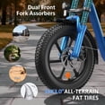 thumbnail image 6 of Electric Scooter with Seat for Adults,1500W Peak Motor,48V 15Ah Battery, 25MPH 45 Miles,16" Fat Tires, Moped E-Scooter with Basket UL2272, 6 of 11