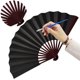 thumbnail image 1 of Abanico Mano Plegable 10 Pulgadas Antigüedad para Boda Fiesta Baile en Casa, 1 of 9