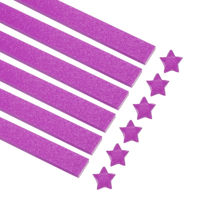 360 Sheets Origami Paper Glitter Stars Papers Dark Pink Fold Paper,0.4 x 9.5"