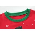 thumbnail image 2 of FEDPOP Boys Christmas Pajamas Girls Kids Cotton Sleepwear Pjs Set 7T, 2 of 7