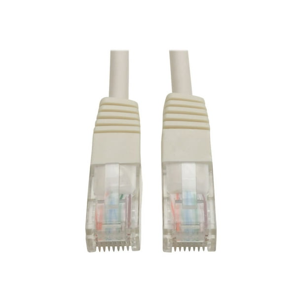 Eaton Tripp Lite Series UTP (RJ45 CAT 5e (m) Cat5e 350 MHz Molded () Ethernet Cable M/M), PoE - White, 1 ft. (0.31 M) - Câble de Raccordement - RJ-45 à RJ-45 (M) - 1 ft - UTP - - Moulé, Toronné - Blanc