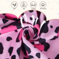 thumbnail image 6 of AmzBarley Little Girls Ruffle Long‑Sleeve Dress, Pink Leopard Print Swing Casual Party Dress for Kids 6-7 Years, 6 of 7