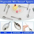 thumbnail image 7 of 100 Pieces Mini Plastic Spoons,4.5 Inches Mini Dessert Spoons,Silver Plastic Mini Spoons,Disposable Mini Plastic Tasting Forks,Mini Appetizer Forks for Coffee Desserts,Cake, 7 of 7