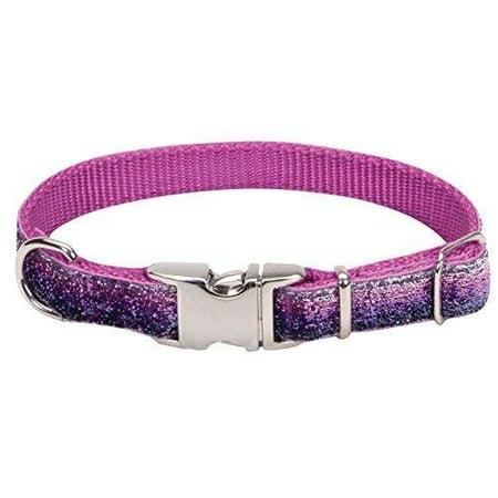 Pet Attire Sparkles Dog Collar - Purple - 12 in.