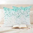thumbnail image 3 of Turquoise Polka Dot Outdoor Waterproof Pillow Covers, Abstract Modern Art Dots Watercolor Decorative Square Throw Pillowcase Sofa Cushion Sham for Patio/Couch/Chair, 18"x18" 2 Pack, 3 of 8