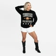 thumbnail image 4 of Women's Gameday Couture Black Tennessee Volunteers Oversized Everyday Star Long Sleeve T-Shirt, 4 of 5