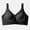 Black, variant on Womens Wireless Push up Bras, Comfortable No Underwire Lingerie, Full Support Bralette with Adjustable Straps