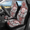 thumbnail image 2 of XYZCANDO Skull Rose Car Seat Covers Interior Decor Washable Auto Seat Covers Vehicles Seats Vehicle Interior, Anti-Slip Decorative SUV Van, 2 of 10