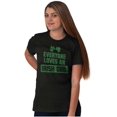 thumbnail image 5 of Cute Saint Patrick's Day Irish Girl Women's Graphic T Shirt Tees Brisco Brands S, 5 of 6