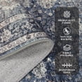 thumbnail image 5 of KOKEBREN 10x13ft Vintage Area Rugs for Living Room Bedroom Dining Room Office Foldable Indoor Carpet,Blue, 5 of 9