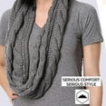 thumbnail image 4 of Calor de otoño e invierno y babero engrosado dos círculos bufanda torcida de lana cuello de punto de invierno para mujer MFZFUKR 2034355-3, 4 of 8
