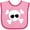 Pink and Fuchsia, variant on Inktastic Skull Design Boys or Girls Baby Bib