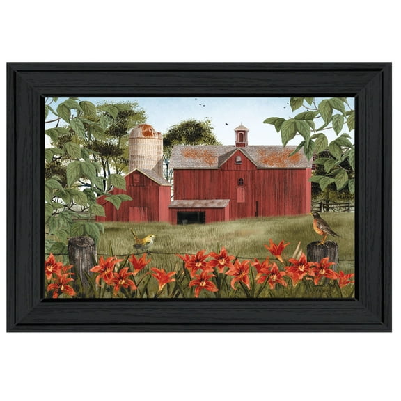 Summer Days By Billy Jacobs Printed Framed Wall Art Wood Multi-Color