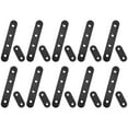 thumbnail image 6 of HOMEMAXS  20 Pcs Straight Angle Plates Raised Wall-mounted Brackets Black, 6 of 8