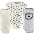 thumbnail image 4 of The Peanutshell Baby Boy or Baby Girl Short Sleeve Bodysuits, 5 Pack, Safari Animals, 4 of 5