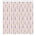 thumbnail image 2 of Ambesonne Arrow Shower Curtain, Tribal Hand Drawn Boho Art, 69"Wx84"L, Blue Violet, 2 of 4