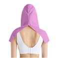 thumbnail image 3 of Haut à Capuche avec Protection Solaire pour Femmes, Manches 3/4, Col Rond, Séchage Rapide, Mode Décontractée, Vert Militaire, 3 of 6