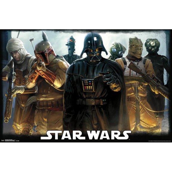 Star Wars: Saga - Bounty Hunters Wall Poster, 22.375" x 34"