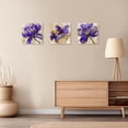 thumbnail image 2 of ZHONGYUTONG 3 Piece Flower Canvas Wall Art Butterfly and Lotus Pictures Wall Decor Floral Painting for Living Room Decor Framed (10.00" x 10.00" x 3PCS), 2 of 5