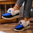 thumbnail image 6 of Dasayo Blue Women's Boots Ski Ankle Snow Winter Furry Bow Non Slip Booties Womens Shoes 36, 6 of 8