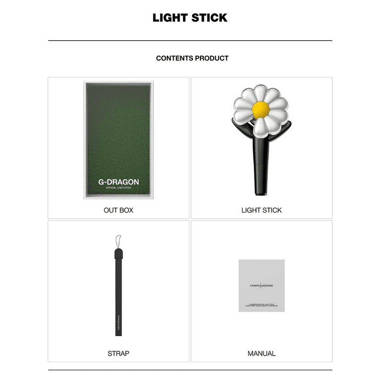 KFSOQE G-DRAGON Light Stick Selection LightStick/CRADLE/Key