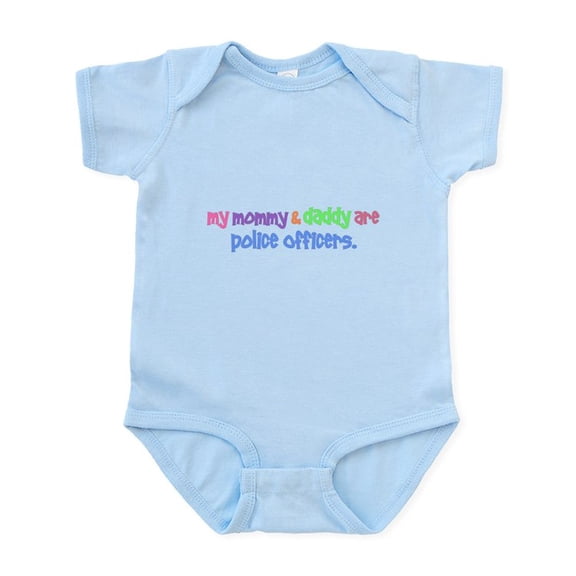 CafePress - My Mommy & Daddy Are Police Officers PA Infant Bod - Baby Light Bodysuit, Size Newborn - 24 Months