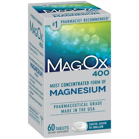 Mag-Ox 400® Magnesium Dietary Supplement Tablets 60 ct (Best Cal Mag Supplement)